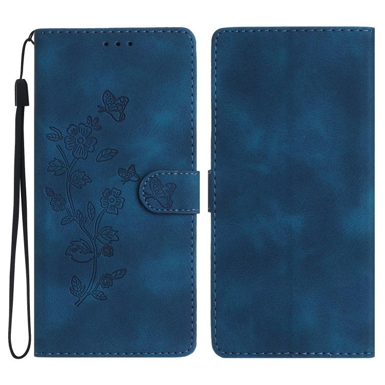 Flower Butterfly Embossing Pattern Leather Phone Case, For iPhone 16e / 17e, For iPhone 17 Pro Max, For iPhone 17 Pro, For iPhone 17