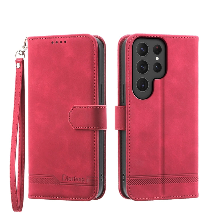 Dierfeng Dream Line TPU + PU Leather Phone Case
