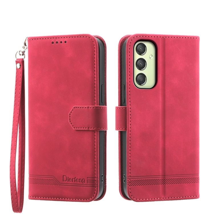 Dierfeng Dream Line TPU + PU Leather Phone Case