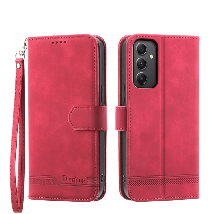 Dierfeng Dream Line TPU + PU Leather Phone Case