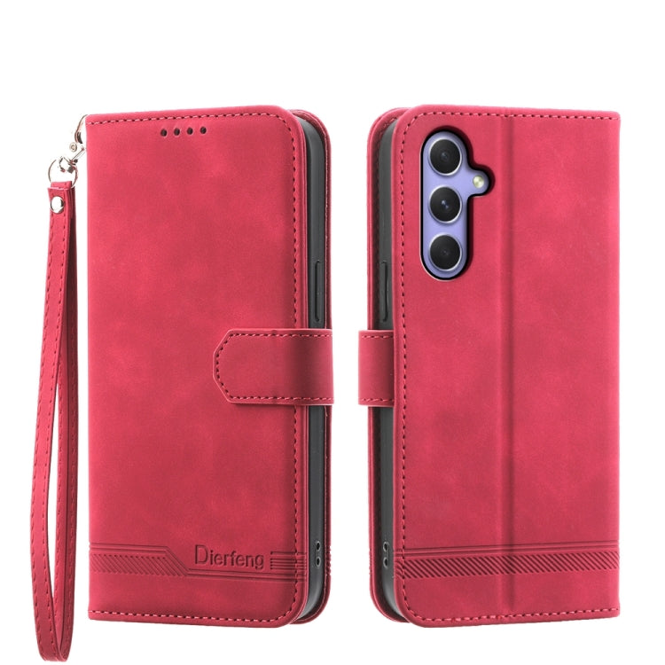 Dierfeng Dream Line TPU + PU Leather Phone Case