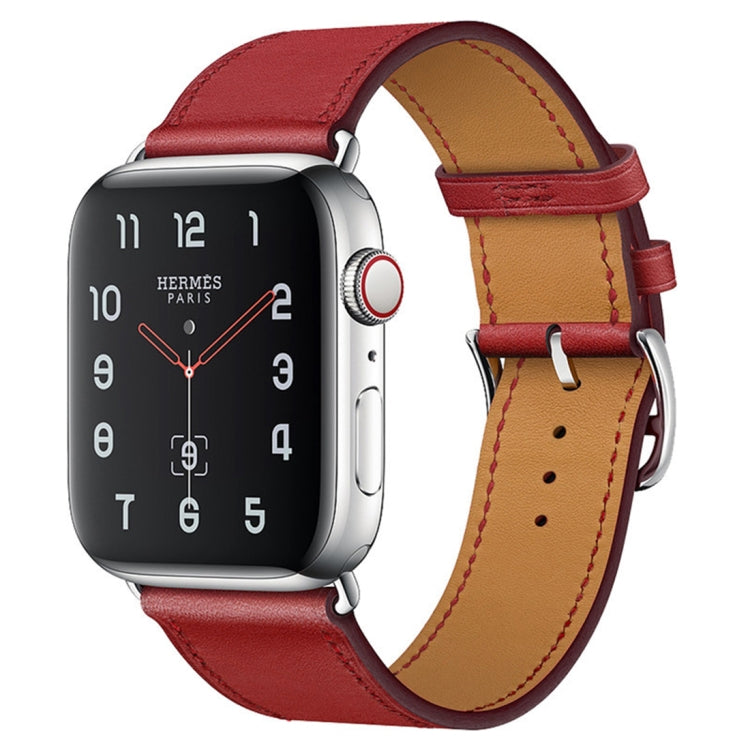 Replacement Leather Strap Watchband, For Apple Watch Series 7 41mm / 6 & SE & 5 & 4 40mm / 3 & 2 & 1 38mm, For Apple Watch Series 7 45mm / 6 & SE & 5 & 4 44mm / 3 & 2 & 1 42mm