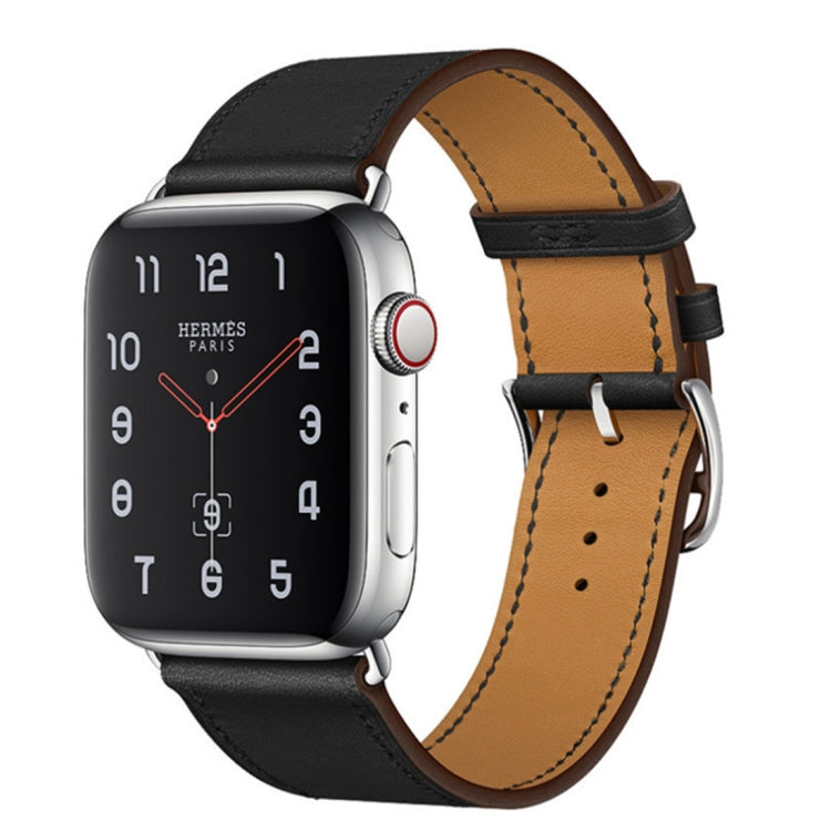 Replacement Leather Strap Watchband, For Apple Watch Series 7 41mm / 6 & SE & 5 & 4 40mm / 3 & 2 & 1 38mm, For Apple Watch Series 7 45mm / 6 & SE & 5 & 4 44mm / 3 & 2 & 1 42mm