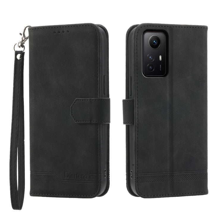 Dierfeng Dream Line TPU + PU Leather Phone Case