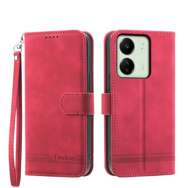 Dierfeng Dream Line TPU + PU Leather Phone Case