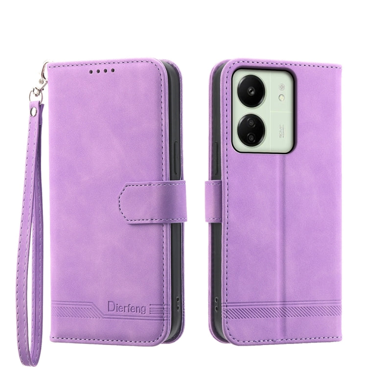 Dierfeng Dream Line TPU + PU Leather Phone Case