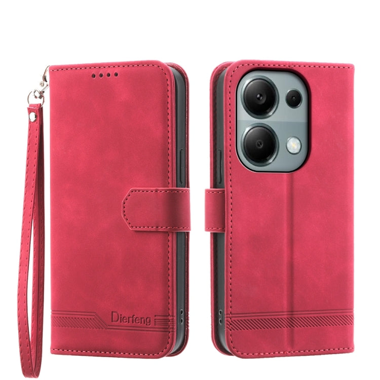 Dierfeng Dream Line TPU + PU Leather Phone Case