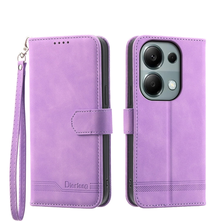 Dierfeng Dream Line TPU + PU Leather Phone Case