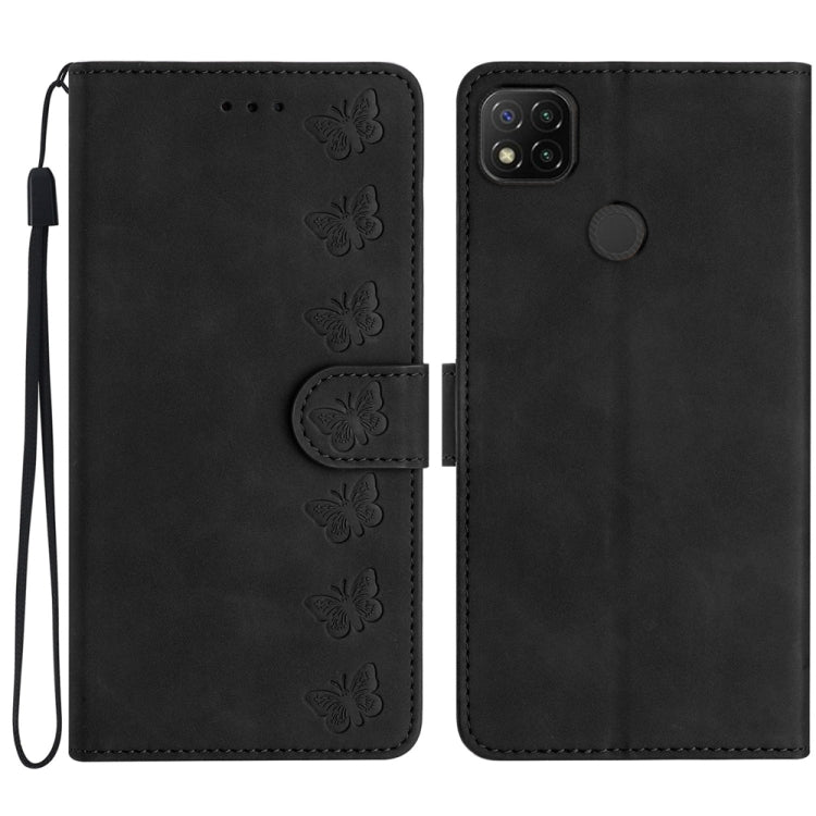 Seven Butterflies Embossed Leather Phone Case