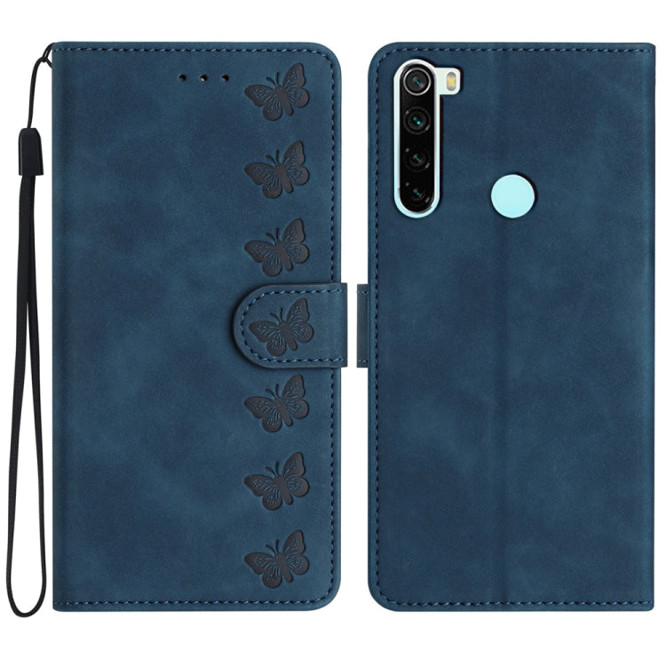 Seven Butterflies Embossed Leather Phone Case