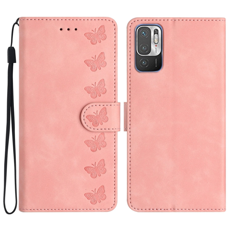 Seven Butterflies Embossed Leather Phone Case