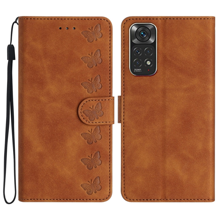 Seven Butterflies Embossed Leather Phone Case
