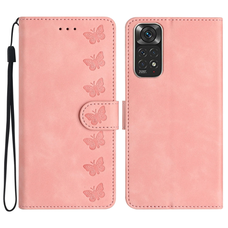 Seven Butterflies Embossed Leather Phone Case