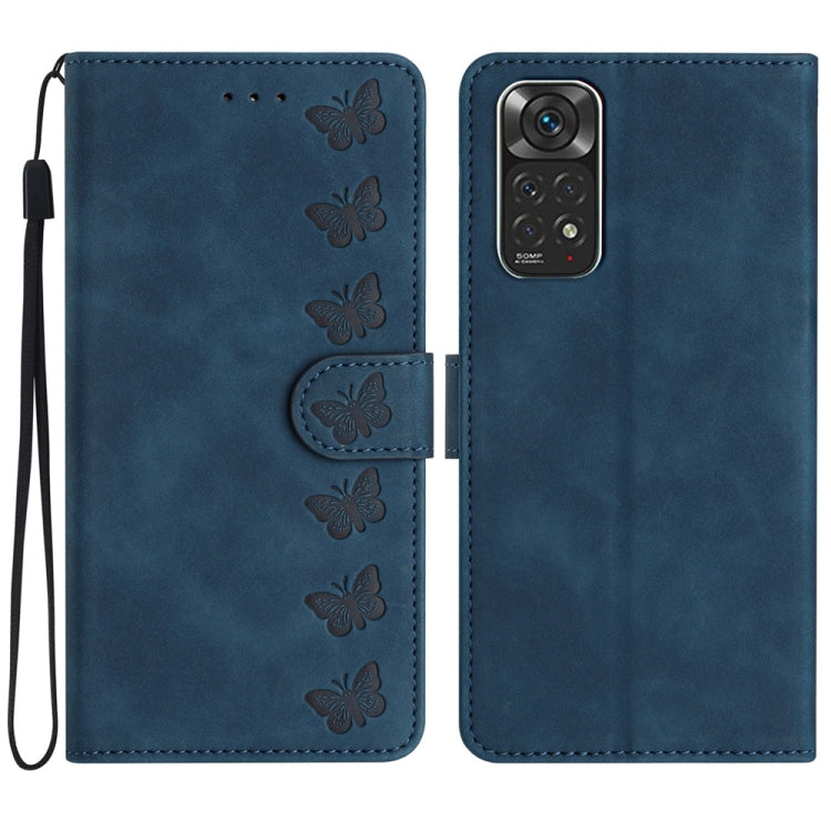 Seven Butterflies Embossed Leather Phone Case