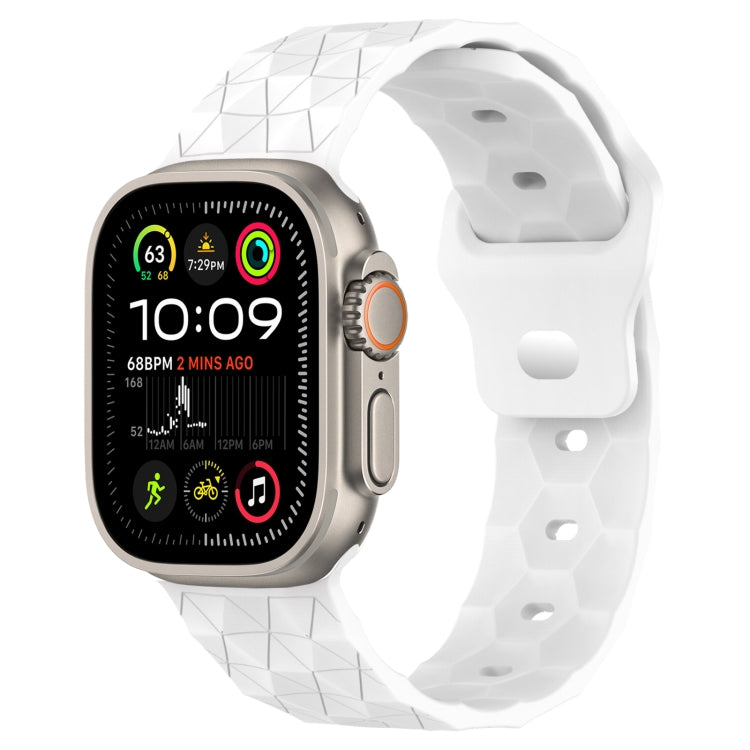 Football Texture Silicone Watch Band, For Apple Watch 9 41mm, For Apple Watch Ultra 49mm
