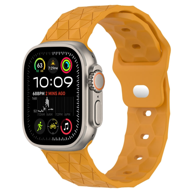Football Texture Silicone Watch Band, For Apple Watch 9 41mm, For Apple Watch Ultra 49mm