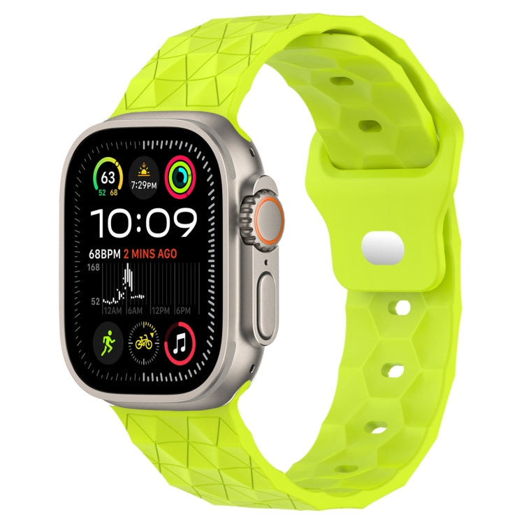 Football Texture Silicone Watch Band, For Apple Watch 9 41mm, For Apple Watch Ultra 49mm