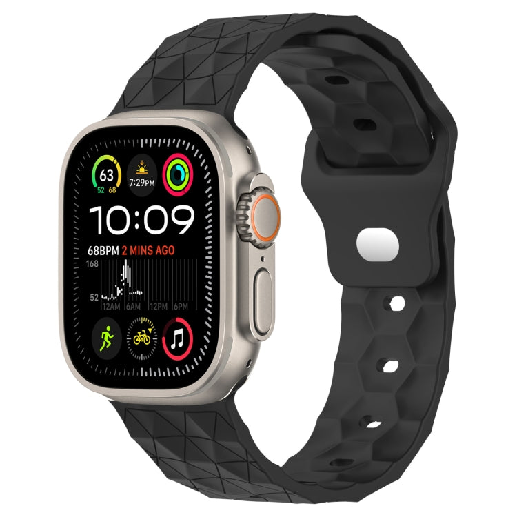 Football Texture Silicone Watch Band, For Apple Watch 9 41mm, For Apple Watch Ultra 49mm