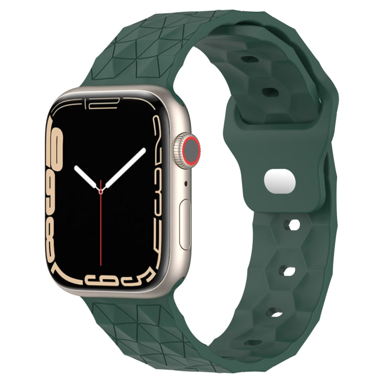 Football Texture Silicone Watch Band, For Apple Watch 7 41mm, For Apple Watch 7 45mm