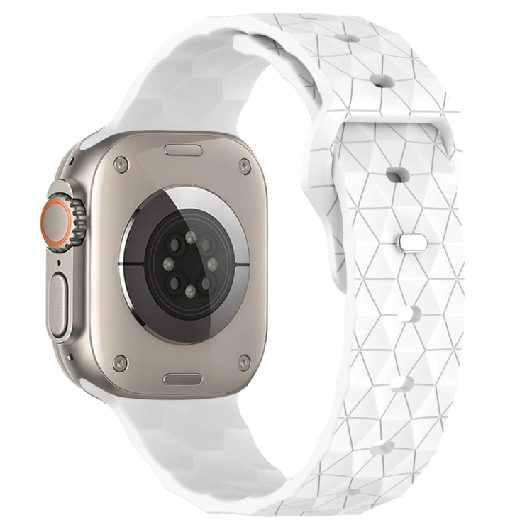 Football Texture Silicone Watch Band, For Apple Watch Ultra 2 49mm, For Apple Watch 9 45mm