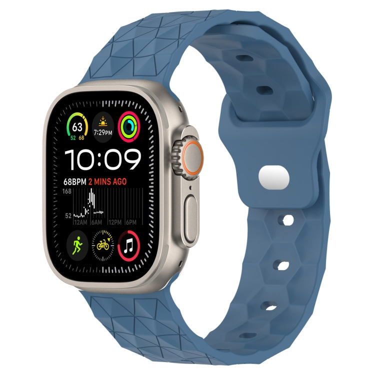 Football Texture Silicone Watch Band, For Apple Watch Ultra 2 49mm, For Apple Watch 9 45mm