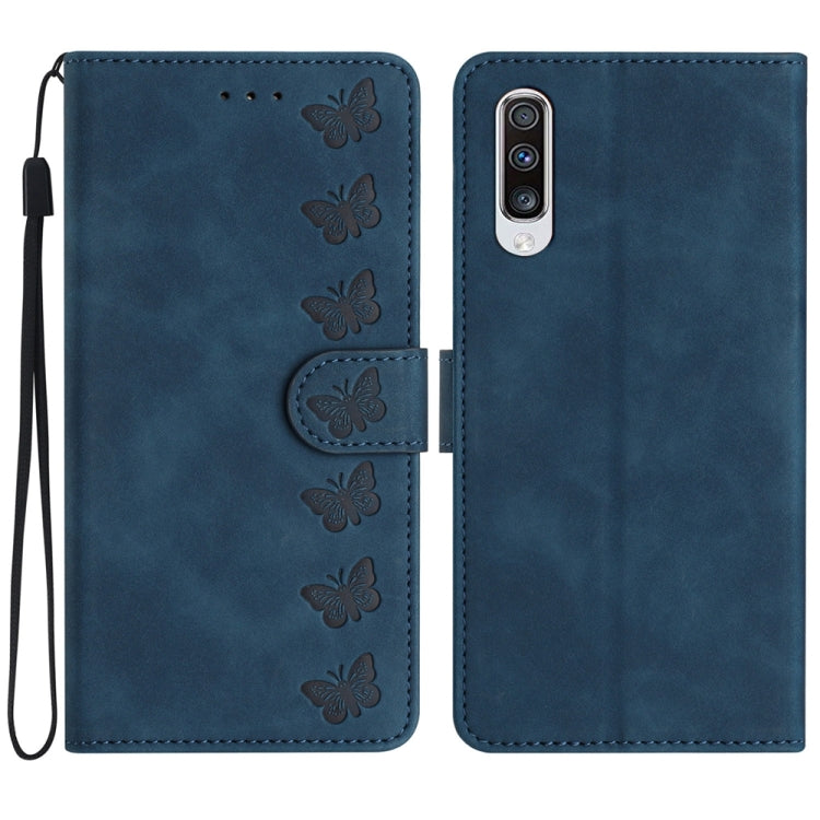 Seven Butterflies Embossed Leather Phone Case
