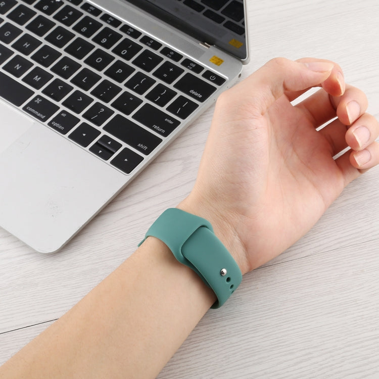 Silicone Watch Replacement Strap, Long Section (Men), For Apple Watch Series 8&7 41mm / SE 2&6&SE&5&4 40mm / 3&2&1 38mm