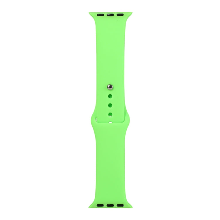 Silicone Watch Replacement Strap, Long Section (Men), For Apple Watch Series 8&7 41mm / SE 2&6&SE&5&4 40mm / 3&2&1 38mm
