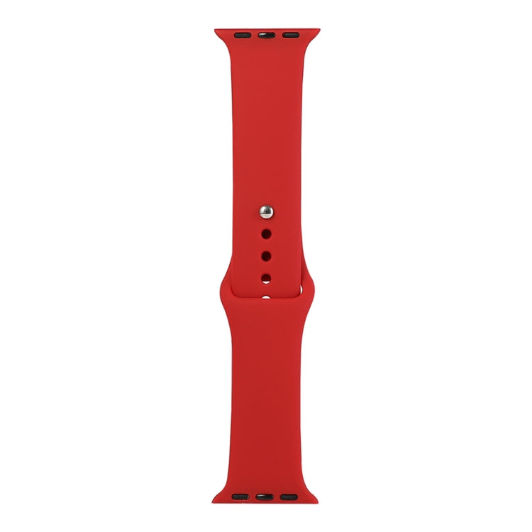 Silicone Watch Replacement Strap, Long Section (Men), For Apple Watch Series 8&7 41mm / SE 2&6&SE&5&4 40mm / 3&2&1 38mm