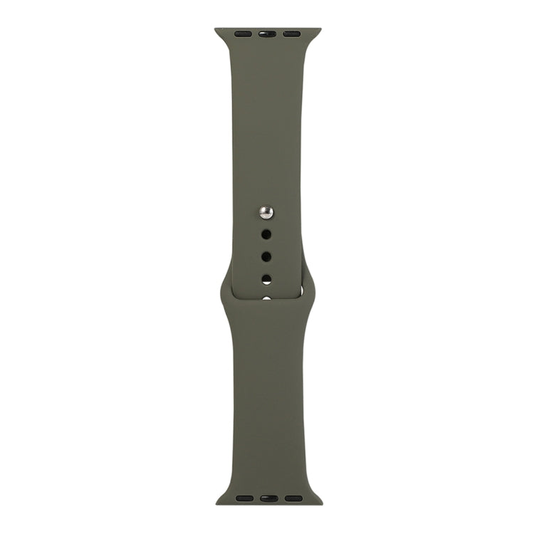 Silicone Watch Replacement Strap, Long Section (Men), For Apple Watch Series 8&7 41mm / SE 2&6&SE&5&4 40mm / 3&2&1 38mm