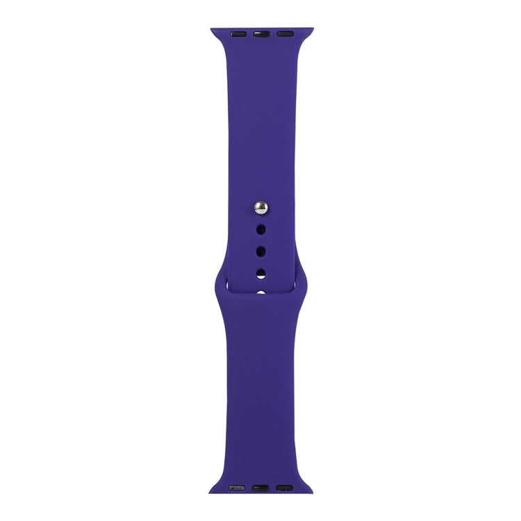 Silicone Watch Replacement Strap, Long Section (Men), For Apple Watch Series 8&7 41mm / SE 2&6&SE&5&4 40mm / 3&2&1 38mm