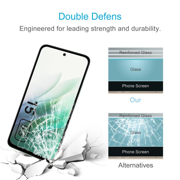 Lot de 10 films en verre trempé 9H 2.5D (0,26 mm) pour Xiaomi Redmi 12 et Xiaomi Redmi Note 12T Pro