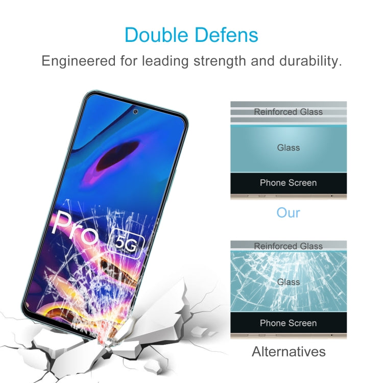50pcs 0.26mm 9H 2.5D Tempered Glass Film