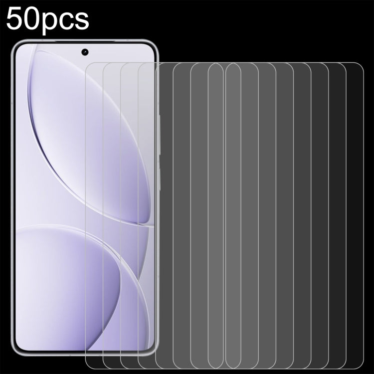 50pcs 0.26mm 9H 2.5D Tempered Glass Film, For Xiaomi Poco M7 Pro 5G, For Xiaomi Poco C75 5G, For Xiaomi Redmi K80 / K80 Pro, For Xiaomi Redmi Note 14 4G, For Xiaomi Redmi A4 5G, For Xiaomi Redmi 14R / A3 Pro, For Xiaomi Redmi Note 14 5G