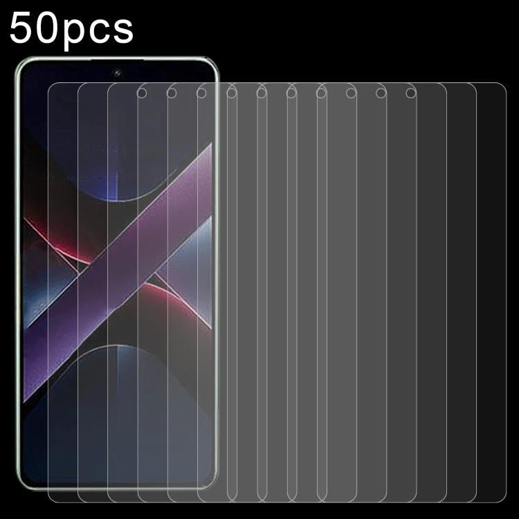 50pcs 0.26mm 9H 2.5D Tempered Glass Film