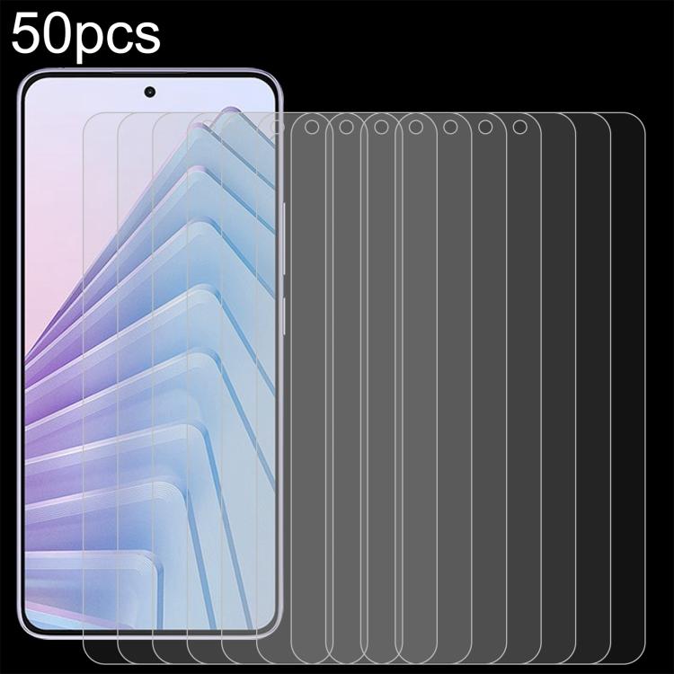 50pcs 0.26mm 9H 2.5D Tempered Glass Film