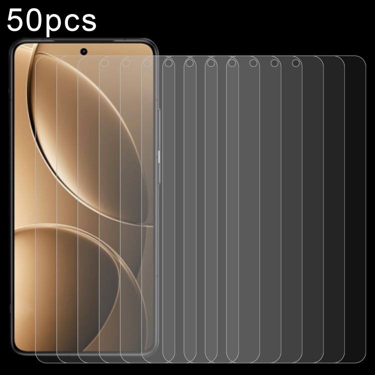 50pcs 0.26mm 9H 2.5D Tempered Glass Film