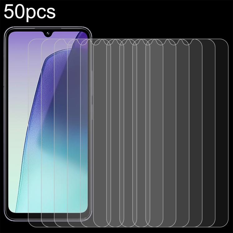Lot de 50 films en verre trempé 9H 2.5D (0,26 mm) pour Xiaomi Redmi 12 et Xiaomi Redmi Note 12T Pro