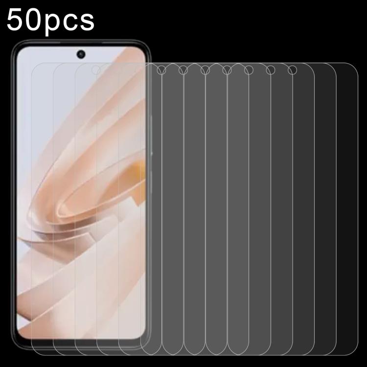 50pcs 0.26mm 9H 2.5D Tempered Glass Film
