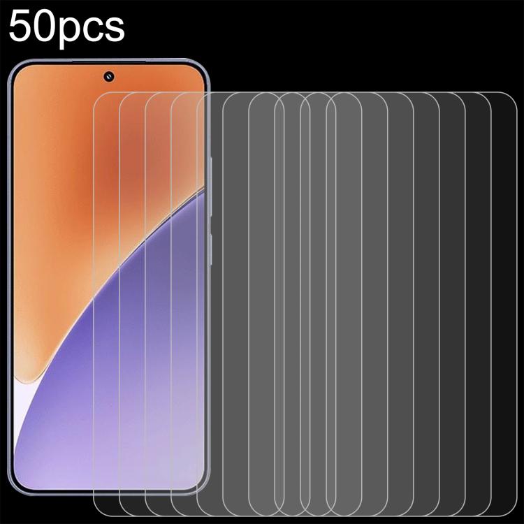 50pcs 0.26mm 9H 2.5D Tempered Glass Film