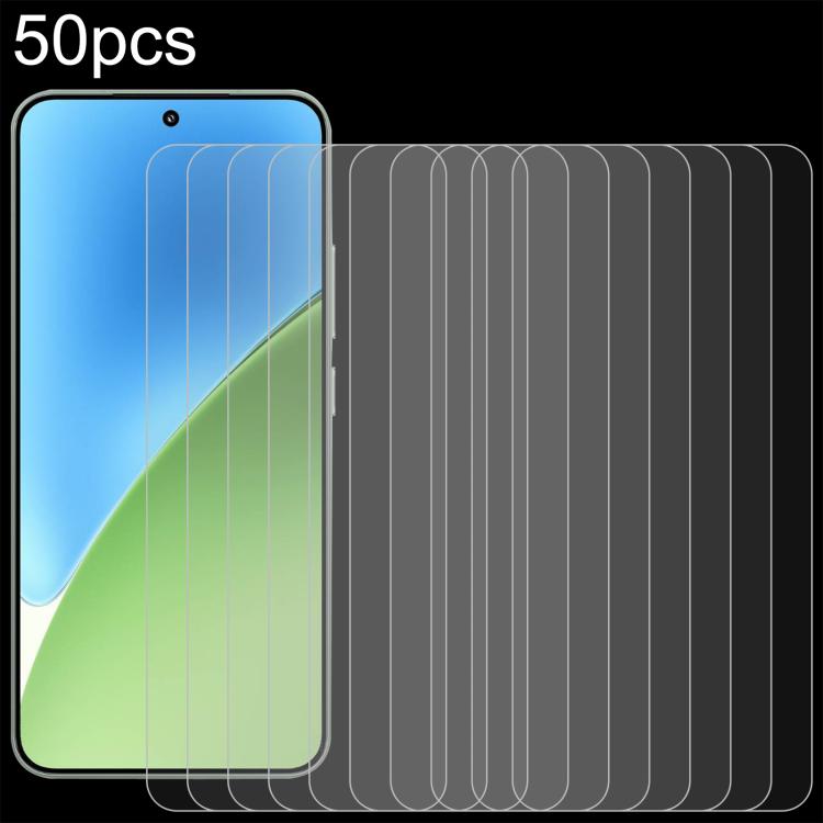 50pcs 0.26mm 9H 2.5D Tempered Glass Film, For Xiaomi Poco C81x 4G, For Xiaomi Poco M8s 5G, For Xiaomi Poco C81 Pro 4G, For Redmi A7 Pro 171mm / Poco C85x 5G, For Redmi R70 5G / R70m 5G, For Xiaomi Poco C85x 5G, For Redmi Note 15 Special 5G             ...