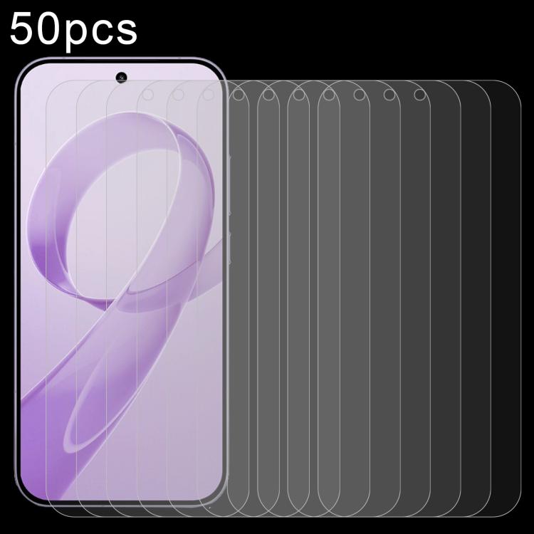 50pcs 0.26mm 9H 2.5D Tempered Glass Film