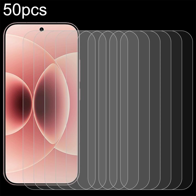 50pcs 0.26mm 9H 2.5D Tempered Glass Film, For Xiaomi Poco C81x 4G, For Xiaomi Poco M8s 5G, For Xiaomi Poco C81 Pro 4G, For Redmi A7 Pro 171mm / Poco C85x 5G, For Redmi R70 5G / R70m 5G, For Xiaomi Poco C85x 5G, For Redmi Note 15 Special 5G             ...