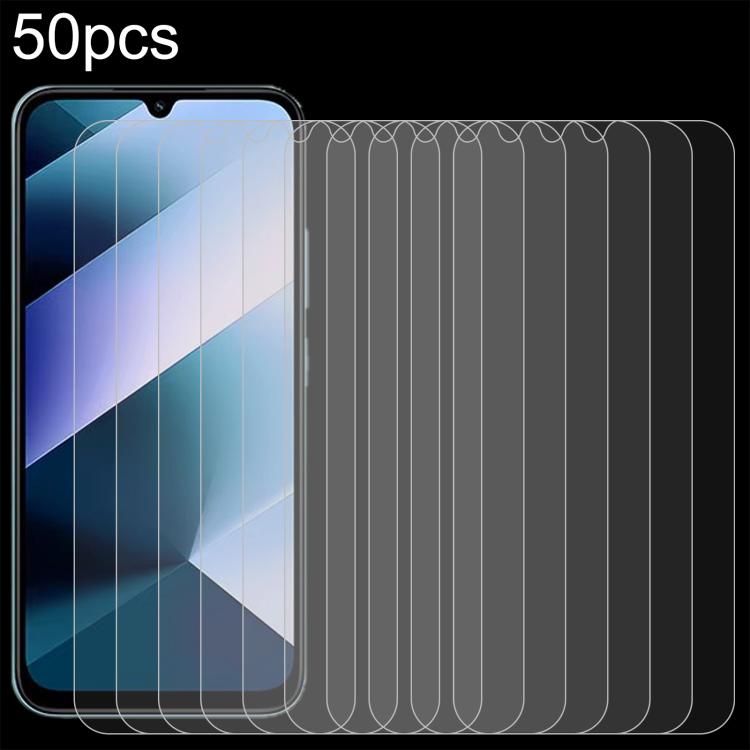 50pcs 0.26mm 9H 2.5D Tempered Glass Film, For Xiaomi Poco C81x 4G, For Xiaomi Poco M8s 5G, For Xiaomi Poco C81 Pro 4G, For Redmi A7 Pro 171mm / Poco C85x 5G, For Redmi R70 5G / R70m 5G, For Xiaomi Poco C85x 5G, For Redmi Note 15 Special 5G             ...