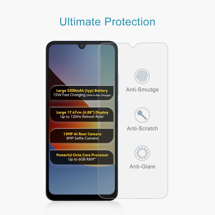 50pcs 0.26mm 9H 2.5D Tempered Glass Film, For Xiaomi Poco C81x 4G, For Xiaomi Poco M8s 5G, For Xiaomi Poco C81 Pro 4G, For Redmi A7 Pro 171mm / Poco C85x 5G, For Redmi R70 5G / R70m 5G, For Xiaomi Poco C85x 5G, For Redmi Note 15 Special 5G             ...