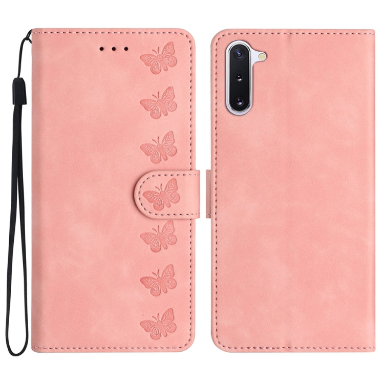 Seven Butterflies Embossed Leather Phone Case