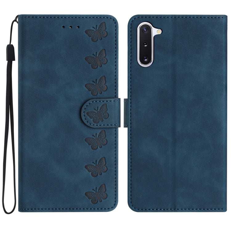 Seven Butterflies Embossed Leather Phone Case
