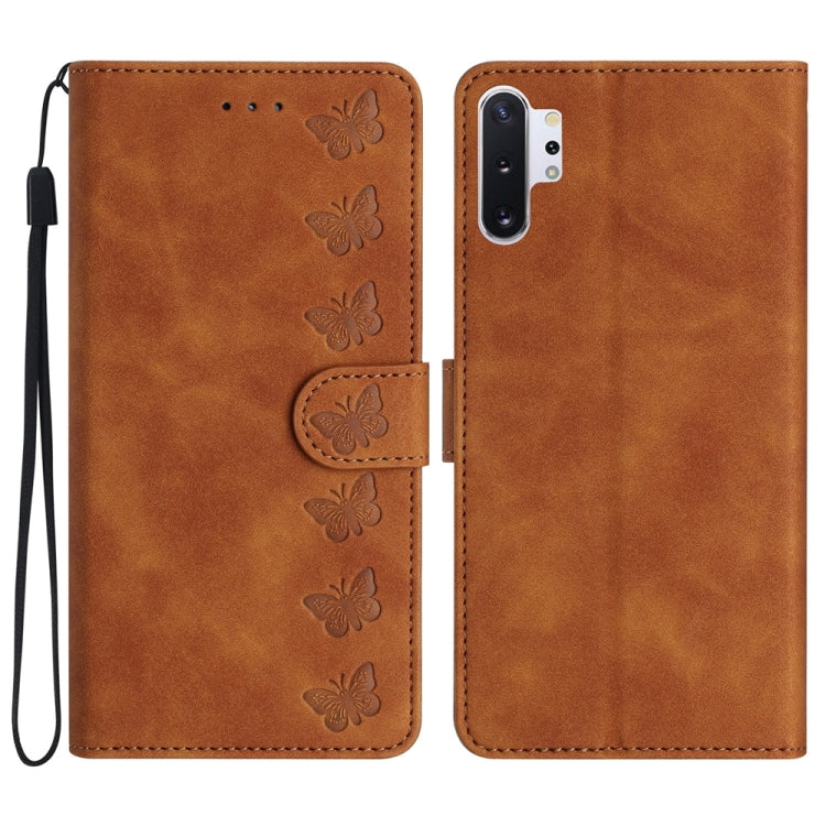 Seven Butterflies Embossed Leather Phone Case