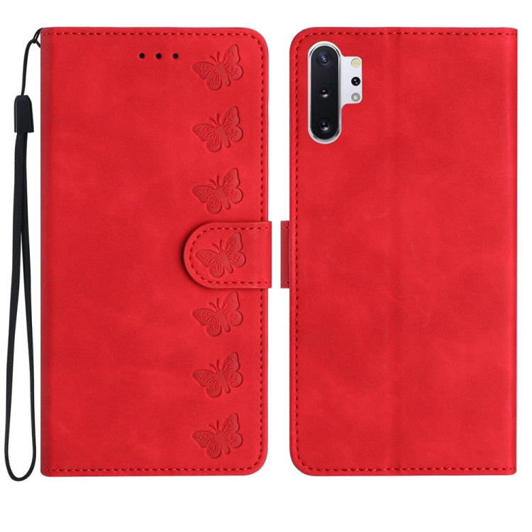 Seven Butterflies Embossed Leather Phone Case