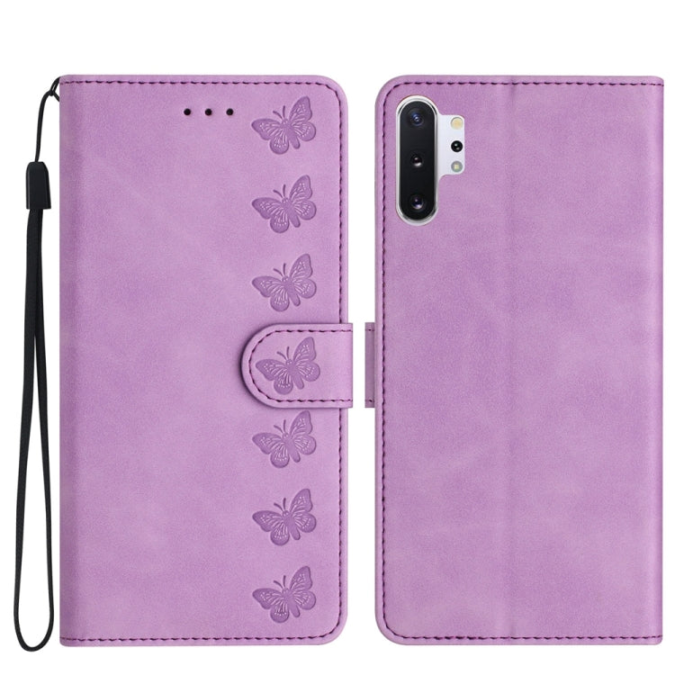 Seven Butterflies Embossed Leather Phone Case